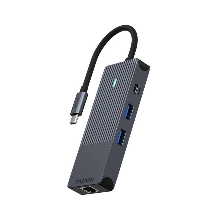 RAPOO UCM-2004 PREMIUM 8-IN-1 USB-C MULTIPORT ADAPTER